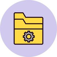 Folder Management Vector Icon