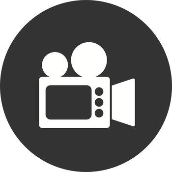 icono de vector de cámara de vídeo