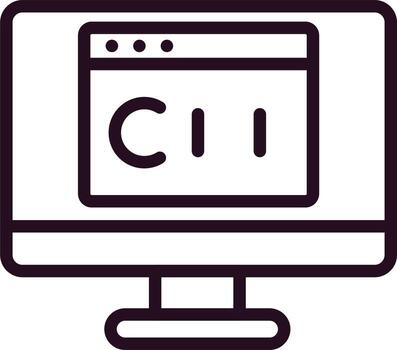 Programming Language Vector Icon