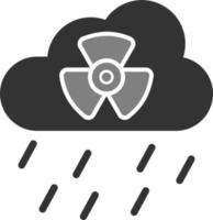 icono de vector de lluvia ácida