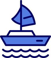 Sailing Boat Vector Icon