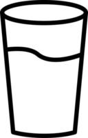 icono de vector de vaso de agua