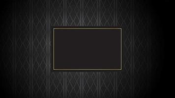 4k animiert modern Luxus abstrakt Hintergrund mit golden Linie Elemente stilvoll Gradient schwarz Hintergrund zum Präsentation video