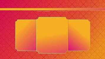 4K Animated modern luxury abstract background with golden line elements Stylish gradient yellow orange for presentation video