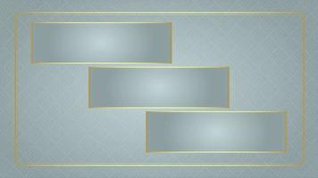 4K Animated modern luxury abstract background with golden line elements gradient gray for presentation video