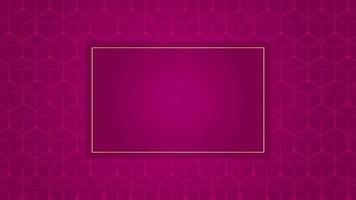 4K Animated Modern luxury abstract background with golden line elements. pink for presentation video