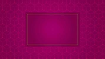 4K Animated Modern luxury abstract background with golden line elements. pink for presentation video