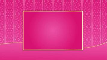 Animated Modern luxury abstract background with golden line elements. gradient pink gold for presentation video