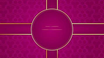 Animated Modern luxury abstract background with golden line elements. gradient pink gold for presentation video