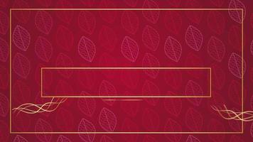 Animated modern luxury abstract background with golden line elements Stylish gradient red for presentation video