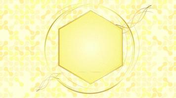 4K Animated modern luxury abstract background with golden line elements modern gradient golden yellow background for presentation video