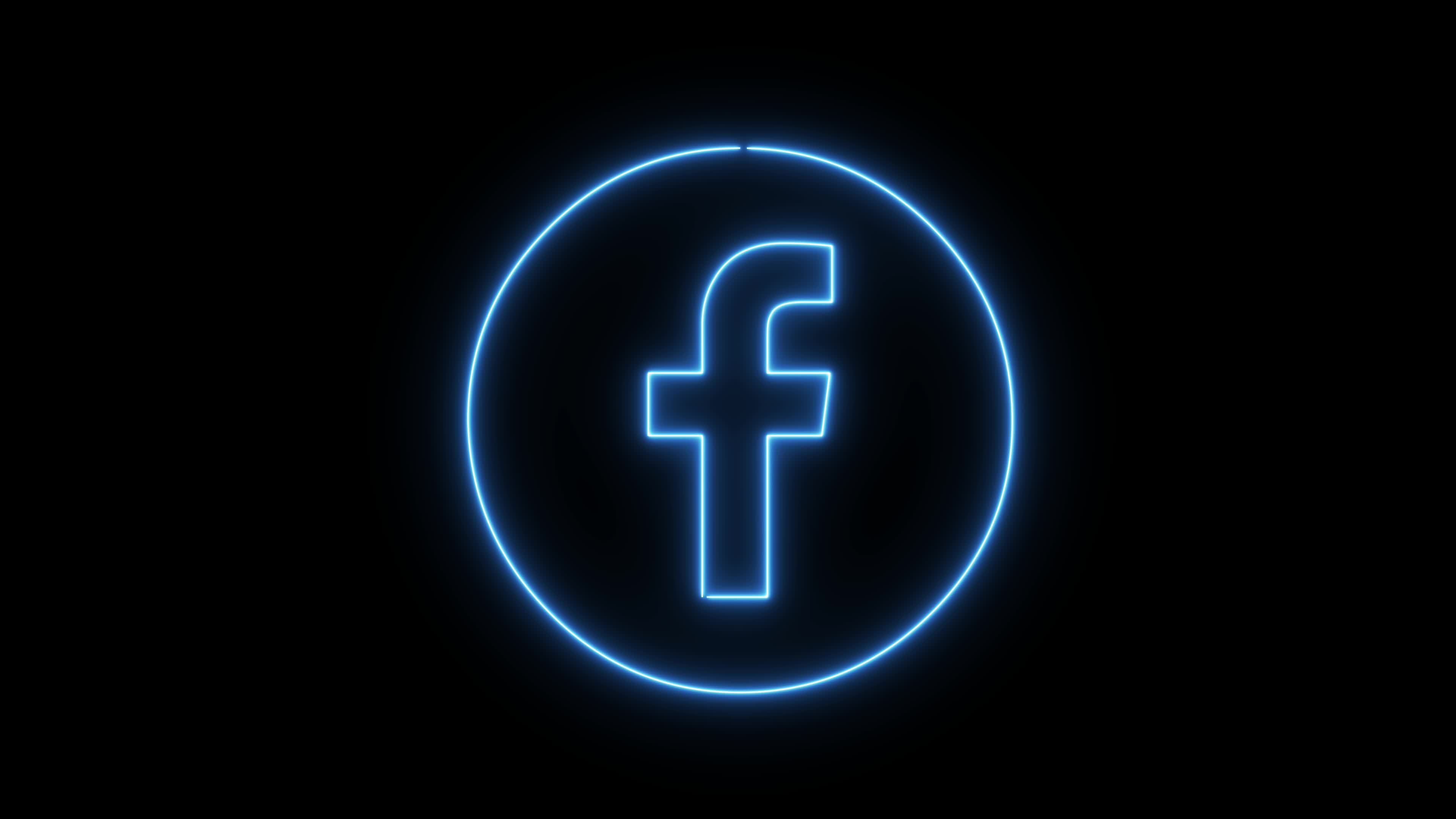 Facebook Neon Animated Icon. Glowing Neon Line Social Media 4K Motion  Graphic Animation on black background 20733885 Stock Video at Vecteezy