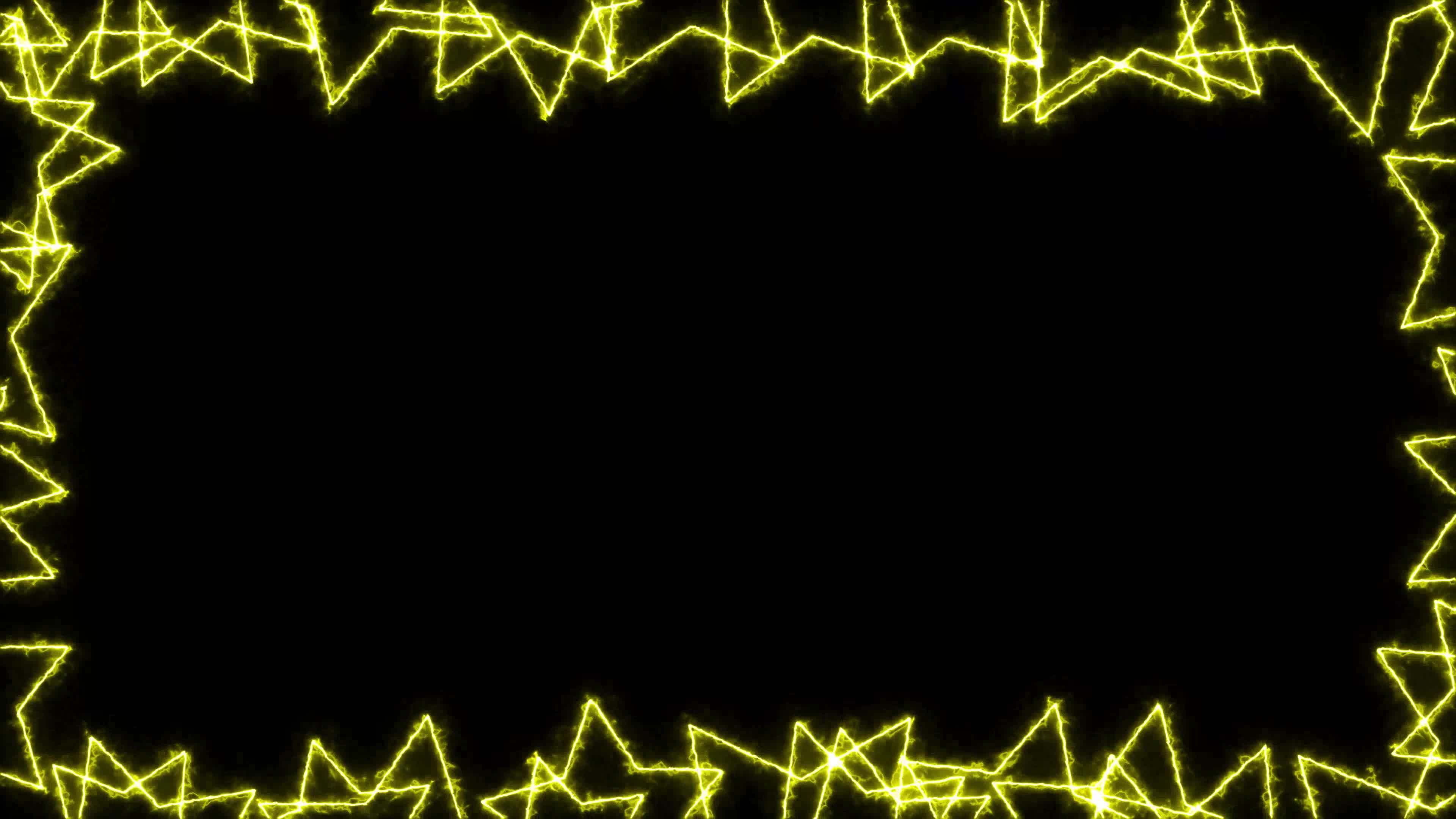 Yellow electric star frame on black background 20733925 Stock Video at  Vecteezy