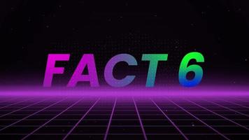 Fact 6 Text Animation Background V1.1 video