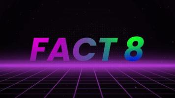 Fact 8 Text Animation Background V1.1 video