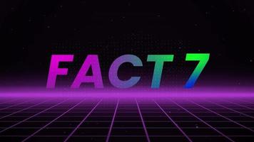 Fact 7 Text Animation Background V1.1 video