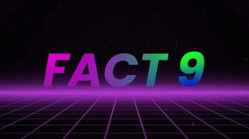Fact 9 Text Animation Background V1.1 video
