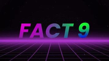 Fact 9 Text Animation Background V1.1 video