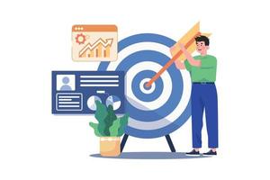 Target Audience Illustration concept on white background vector