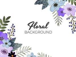 Colorful Flowers with Leaves Decorated on White Background. vector