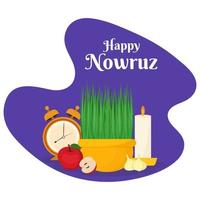 persa nuevo año contento nowruz antecedentes. vector