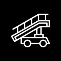 Airplane Stairs Vector Icon Design