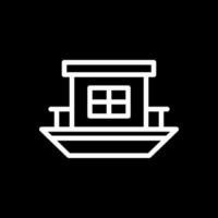 Houseboat Vector Icon Design