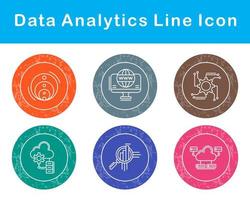 datos analítica vector icono conjunto