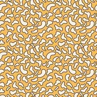 Groovy hippie Happy Easter seamless pattern. Easter backgrounds in trendy retro 60s 70s cartoon style. vector