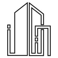 torre icono ilustración vector