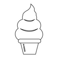 ice cream icon illustration vector