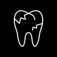 diseño de icono de vector de dientes cariados