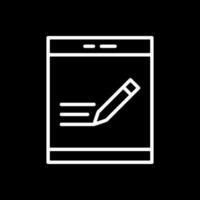 Pen Tablet Vector Icon Design