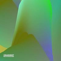 Green colorful abstract gradient background for banner, poster, and flyer Free Vector