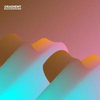 Vector colorful abstract gradient background for banner, poster, and flyer Free Vector