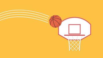 basketball cartoon vector. free space for text. wallpaper. copy space. vector