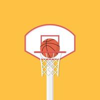 baloncesto dibujos animados vector. gratis espacio para texto. fondo de pantalla. Copiar espacio. vector