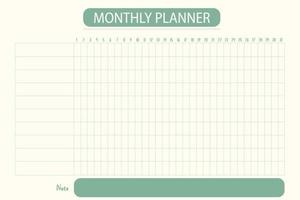 Habit tracker planner for adults vector