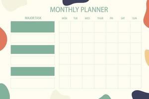 Habit tracker planner for adults vector
