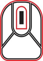 Visual computer mouse line symbol technology icon simple and elegant vector