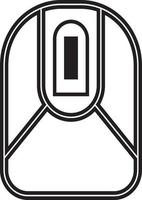 Visual computer mouse line symbol technology icon simple and elegant vector