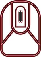 Visual computer mouse line symbol technology icon simple and elegant vector