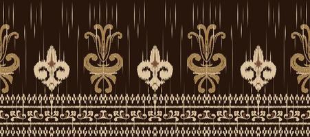 africano ikat cachemir bordado. batik textil ikat rayas sin costura modelo digital vector diseño para impresión sari curti borneo tela frontera cepillo fiesta vestir