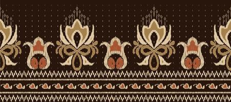 African Ikat paisley embroidery. Batik Textile ikat Aztec seamless pattern digital vector design for Print saree Kurti Borneo Fabric border Ikkat Dupatta