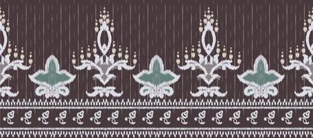 African Ikat paisley embroidery. Batik Textile ikat diamond seamless pattern digital vector design for Print saree Kurti Borneo Fabric border Ikkat Dupatta