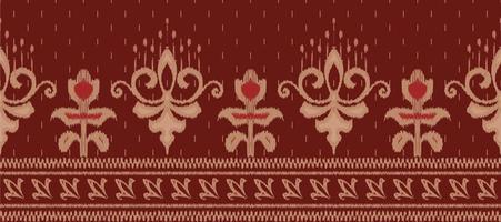 African Ikat damask paisley embroidery background. geometric ethnic oriental pattern traditional. Ikat Aztec style abstract vector illustration. design for print texture,fabric,saree,sari,carpet.