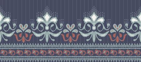 African Motif Ikat paisley embroidery background. geometric ethnic oriental pattern traditional. Ikat Aztec style abstract vector illustration. design for print texture,fabric,saree,sari,carpet.