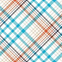 Tartan seamless pattern is a patterned cloth consisting of criss crossed, horizontal and vertical bands in multiple colours.Seamless tartan for  scarf,pyjamas,blanket,duvet,kilt large shawl. vector