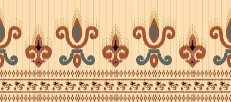 African Ikat paisley pattern embroidery background. geometric ethnic oriental pattern traditional. Ikat Aztec style abstract vector illustration. design for print texture,fabric,saree,sari,carpet.