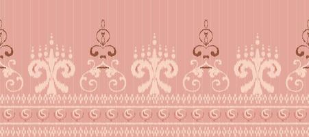 African Ikat paisley pattern embroidery background. geometric ethnic oriental pattern traditional. Ikat Aztec style abstract vector illustration. design for print texture,fabric,saree,sari,carpet.